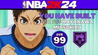 BEST REBOUNDING BUILD  NBA 2K24 MITSUHIRO HAYAKAWA BUILD  KUROKO NO BASKET 2K24 [upl. by Unni]