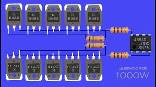 How to Ultra Subwoofer Amplifier Bass with 10 Transistor 4558 IC DIY Ultra Powerful Amplifier [upl. by Ayiak782]