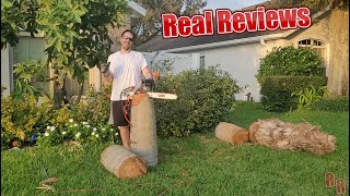 Oregon CS1500 18inch Electric Chainsaw Real Review [upl. by Behl]