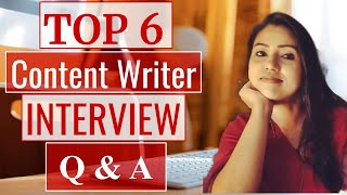 Content Writer Interview Questions amp Answers  How to Prepare for Content Writing Job Interview [upl. by Liggett494]