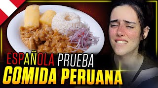 Pruebo POR PRIMERA VEZ la comida PERUANA cocinada en ESPAÑA 😍 ¿Me gustará [upl. by Ahsital]