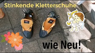 Kletterschuhe reinigen  kein Schweißgeruch mehr [upl. by Bailie]