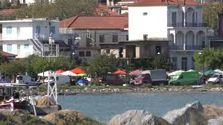 The village of Petalidi from its jetty at Messini Peloponnese Greece [upl. by Notsreik]