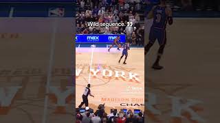 Knicks vs 76ers game is wild 😱 nba nbaplayoffs knicks 76ers basketball trending viral [upl. by Ydnim]