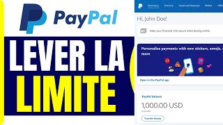 Comment Lever La Limite De Paiement Paypal  En 2025 [upl. by Suivatra]