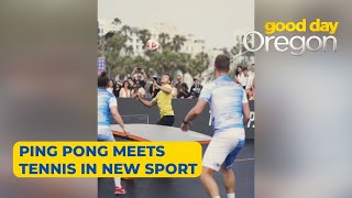 New sport ‘Teqball’ mixes ping pong with soccer [upl. by Ethyl]