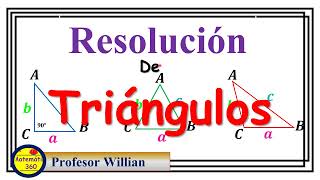 Resolución de Triángulos Primera Parte [upl. by Arahsak]