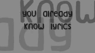 112U Already Know Lyrics [upl. by Charlena]