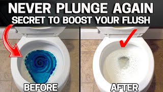 Secret way to BOOST your TOILET FLUSH FOR FREE  STOP CLOGS [upl. by Carmelia395]