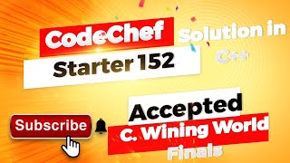 CodeChef starter 152 problem C solution in c [upl. by Kcid]