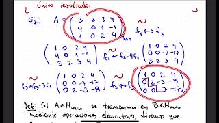 Clase 6 Matrices reducidas escalonadas por filas sistemas de ecuaciones lineales [upl. by Ellezig]