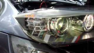 E90 E91 BMW OEM PreLCI halogen to LCI Bixenon Conversion LED Signals [upl. by Anelagna]