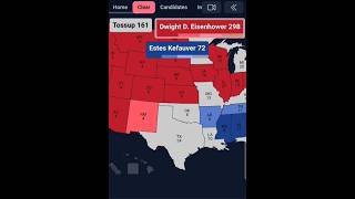 Alternate 1956 Election if Estes Kefauver was the Democratic nominee presidentialelection [upl. by Merat]