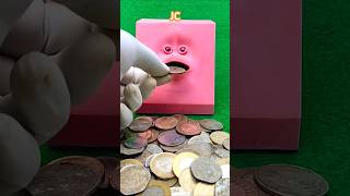 Money Saving Piggy Bank Automatic Coin Bank blue  Face Eating coinJC1596dog shorts [upl. by Reiner]