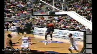 Michael Jordan Show Time Layup over Allen Iverson 1996 [upl. by Ema]