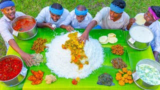 VEG THALI  15 Varieties of Veg Recipes  Huge South Indian Veg Thali Recipes Cooking In Village [upl. by Furgeson276]