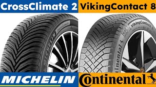 Michelin CrossClimate 2 vs Continental VikingContact 8 [upl. by Fazeli]