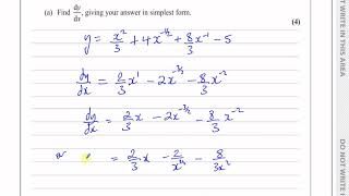 WMA1101 Edexcel IAL P1 June 2021 Q1 Differentiation Equation of Normal [upl. by Dickenson]