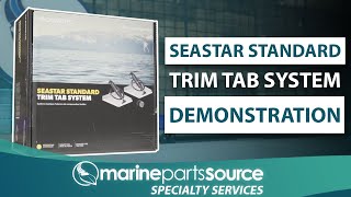 The Seastar Standard Trim Tab system in action [upl. by Ylellan]