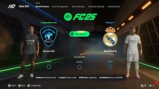 EA Sports FC 25  Soccer Aid Vs Real Madrid I Full Gameplay I Legendary Difficulty PS5 [upl. by Aivatnuhs]