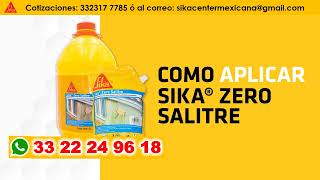 Elimina el salitre de tus paredes con Sika® Zero Salitre  SIKA CENTER MEXICANA [upl. by Elaweda]