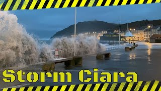 Storm Ciara Aberystwyth4K [upl. by Saqaw]