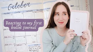 Reacting to my first ever bullet journal 7 years later [upl. by Ingmar]