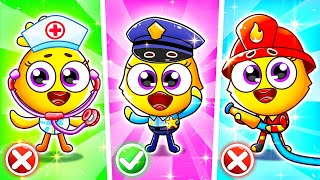 FireGirl DoctorGirl and PoliceGirl 😻🚒 Professions Song  Superhero Team  Lamba Lamby Kids Songs [upl. by Carleen]