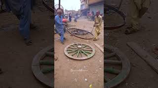 How Horse Cart Wheels Are Made A StepbyStep Guide [upl. by Yroggerg585]