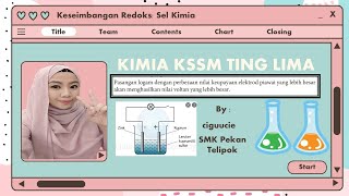 KESEIMBANGAN REDOKS SEL KIMIA [upl. by Ellebasi]