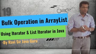 19Bulk Operation in ArrayList Using Iterator amp List Iterator Difference between Array amp ArrayList [upl. by Pierpont]