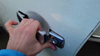 How to opendisassemble drivers door handle Nissan Rogue 2012 [upl. by Alyel555]