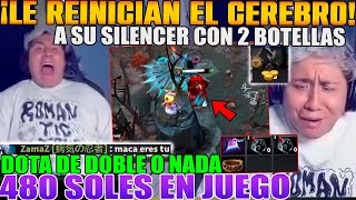 DOBLE O NADA DE 480 S0LES SMURF LE REINICIA EL CEREBRO AL SILENCER DE MACARIUS A CRITICOS DOTA 2 [upl. by Erialc]