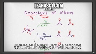 Ozonolysis of Alkenes Reaction Product Trick and Mechanism Alkene Reactions 12 [upl. by Eilssel]