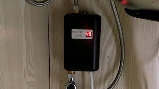 Mini Speed Heat Water Storage Free Thermostat Electric Tankless Water Heater [upl. by Eerrehc]