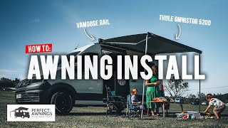 Vamoose amp Thule Omnistor Awning Install  VW Crafter Camper Conversion [upl. by Adnalay971]