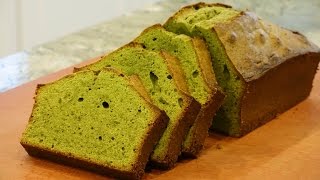 Matcha Pound Cake Recipe  Japanese Cooking 101 [upl. by Ellenet702]