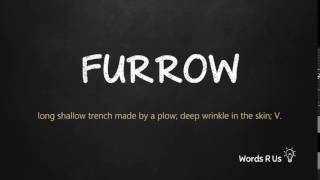 How to Pronounce FURROW in American English [upl. by Britteny]