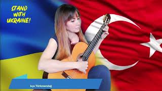 Ukrainian National Anthem classical guitar arrangement performed by Gökçe Türkmendağ [upl. by Allyn447]