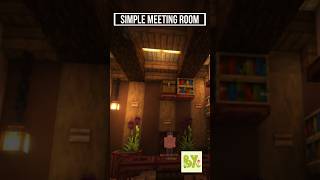 Simple Meeting Room shorts shortminecrafts minecraft gaming gamer worldbuilding [upl. by Odnomar]