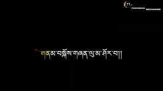 Bhutanese Song༄།སེམས་བག་ཆག་དྲན་རུང་དྲན་རེན་མཆི།Dzongkha lyrics video [upl. by Aramad]