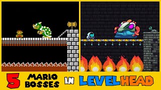 5 Classic Super Mario Bosses recreated in Levelhead [upl. by Jeanine]