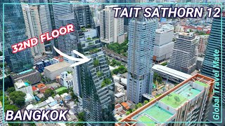 BANGKOKs Newest Luxury Building Tait Sathorn 12 Tour 🇹🇭 Thailand [upl. by Ytte]