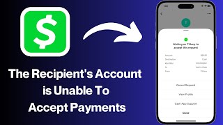 Solved✅ The Recipients Account is Unable To Accept Payments Cash App [upl. by Linzy]