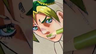 Jolyne Cujoh  Drawing Jojosbizarreadventure anime [upl. by Sisxela]