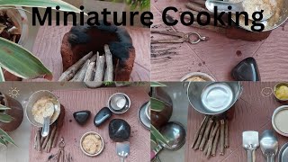 Miniature Cooking Sheera Halwa Sheera recipe Miniature Cooking [upl. by Llemrej]