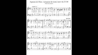 Agneau de Dieu Messe des pelerins orgue muscore open shot [upl. by Yorgen298]