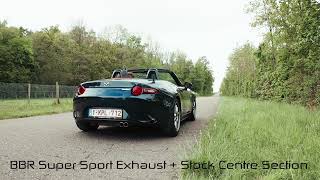 Mazda MX5 ND  BBR EXHAUST COMPARISON [upl. by Kristina]