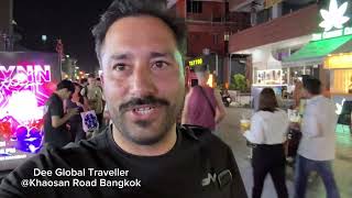 Khaosan Road Full Tour walking tour Khaosan road Bangkok  Thailand tour must visit places [upl. by Larianna]