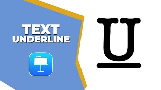 How to add text underline in keynote [upl. by Tiler52]